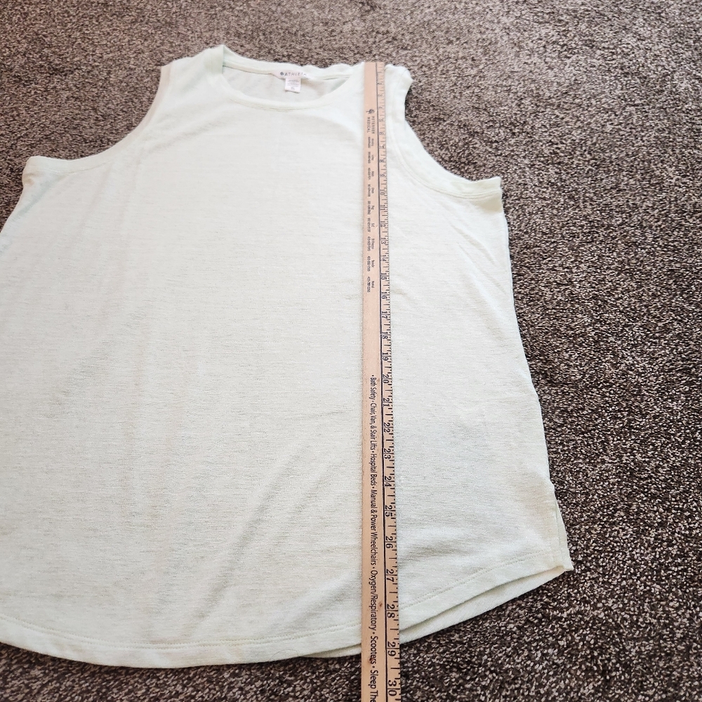 Athleta Breezy Tank Top Mint Green Stripe Size XL - Picture 6 of 6